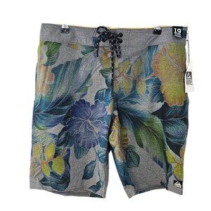 Reef Mens Board Shorts, Unlined, Reef Islands, Swimwear, Size 32